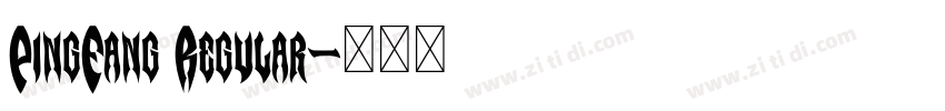 PingFang Regular字体转换
